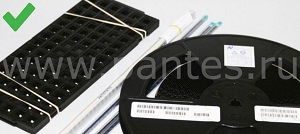 Качественная комплектация: электронные компоненты в треях, тубах и катушках